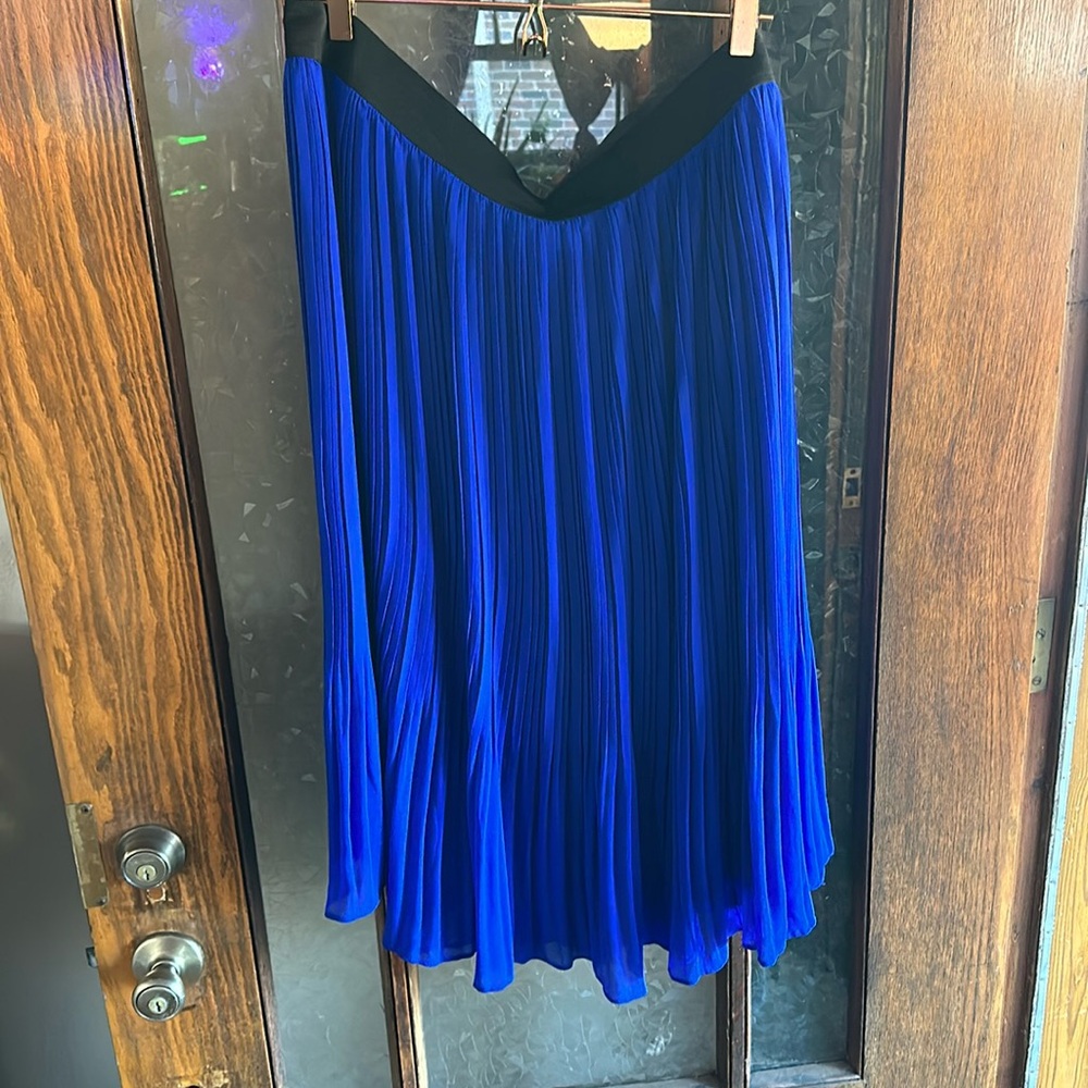 Torrid Blue Pleated Chiffon Skirt New Tags